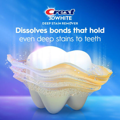 Crest 3DWhite Brilliance Deep Stain Remover Dazzling Mint Toothpaste - 3.1oz