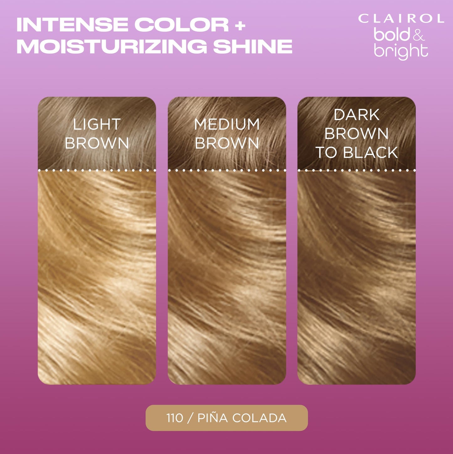 Clairol Bold & Bright Permanent Hair Dye, Vibrant, Moisturizing Hair Color with Color Boost Glaze
