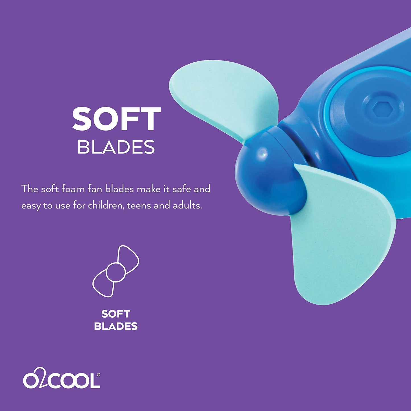 O2COOL Personal Mini Misting Fan - Portable Battery Operated Handheld Cooling Accessory with Fine Mist Spray for Outdoor, Beach, Camping - Convenient Carabiner Clip for Easy Travel