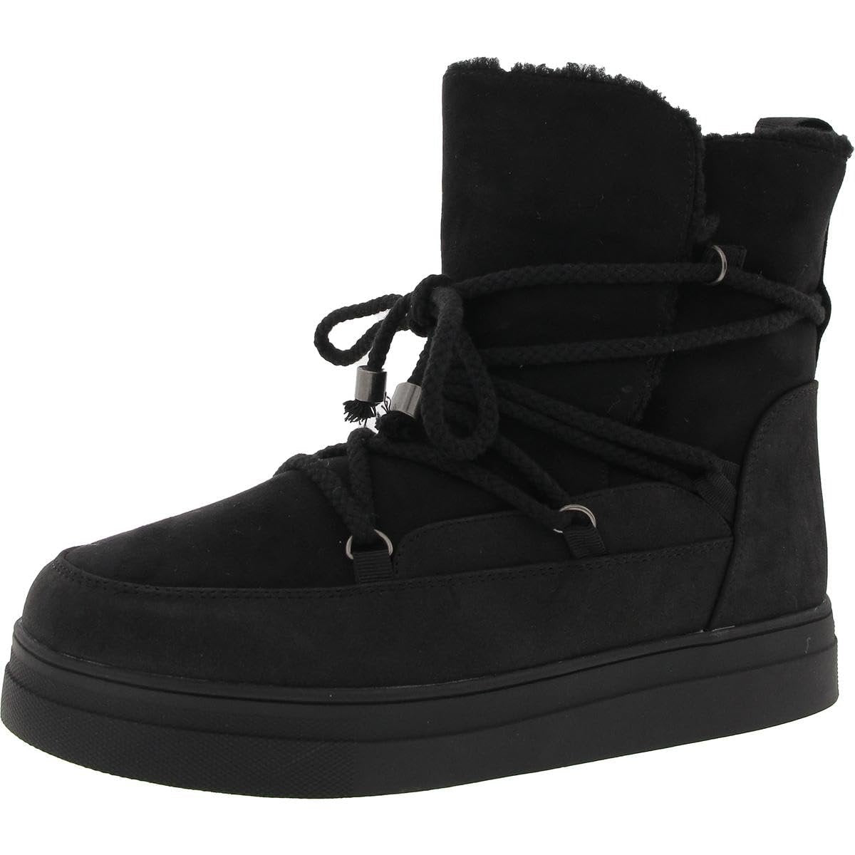 MIA Women's Disa Faux Suede Shearling Fur Lining Cold Weather Boots