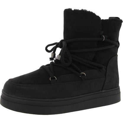 MIA Women's Disa Faux Suede Shearling Fur Lining Cold Weather Boots