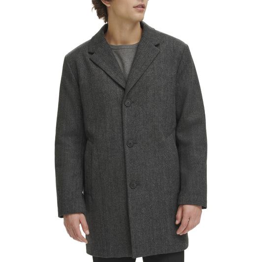 Dockers Men's Henry Wool Blend Top Coat (Regular and Big & Tall Sizes)