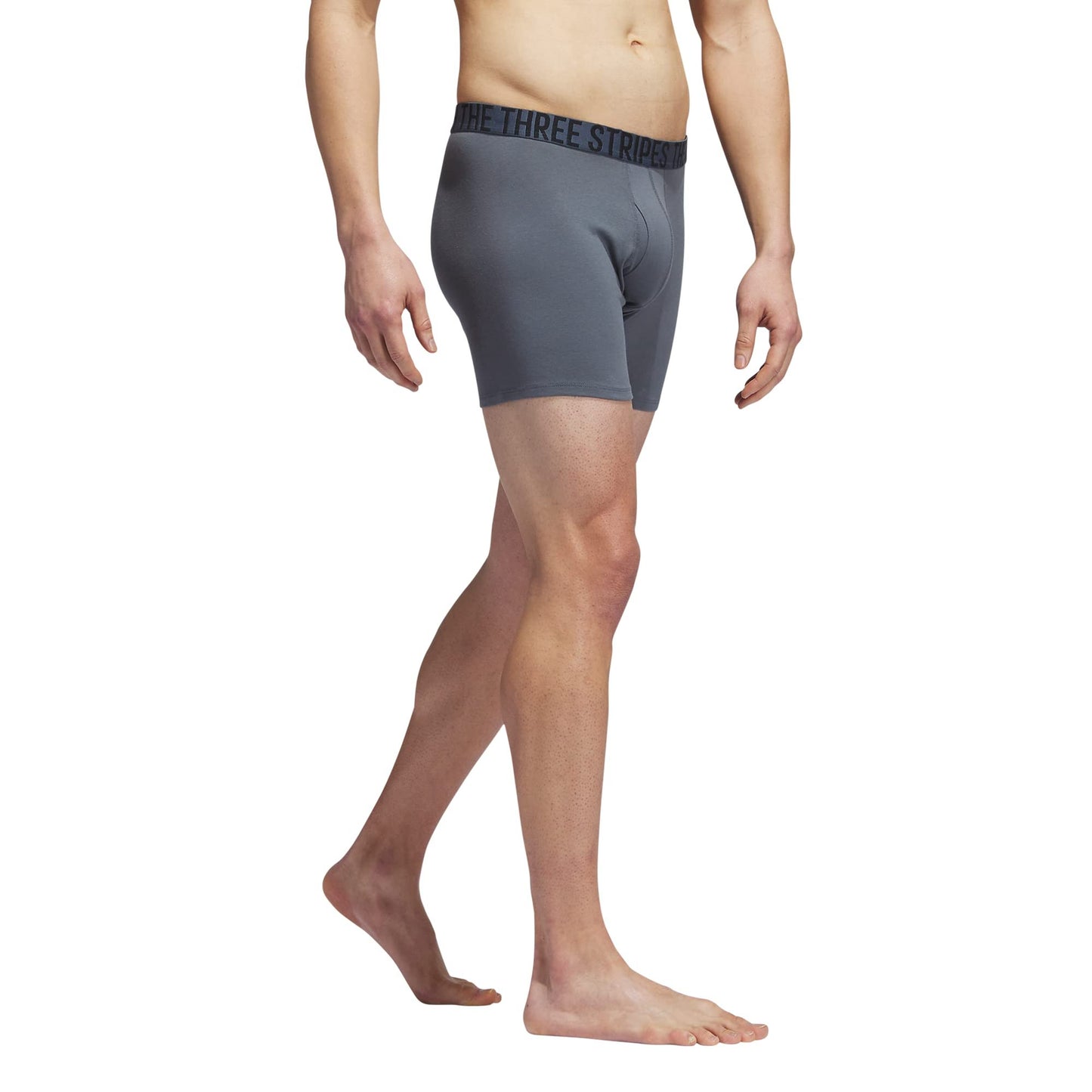 adidas Men's Stretch Cotton Boxer Brief Underwear (4-Pack)