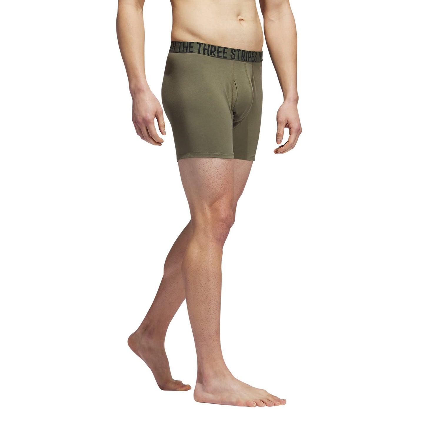 adidas Men's Stretch Cotton Boxer Brief Underwear (4-Pack)