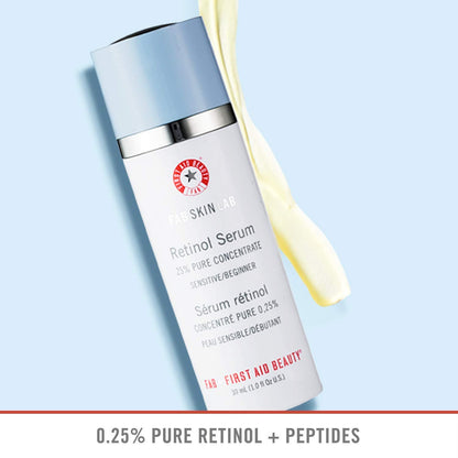 First Aid Beauty FAB Skin Lab Retinol Serum 0.25% Pure Concentrate, 1 oz