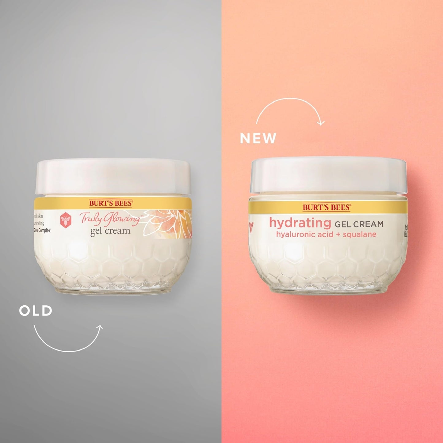 Burt's Bees Truly Glowing Replenishing Gel Cream, Moisturizer with Hydrate and Glow Complex for Normal and Combination Skin, 1.8 Fluid Ounces (Packaging May Vary)