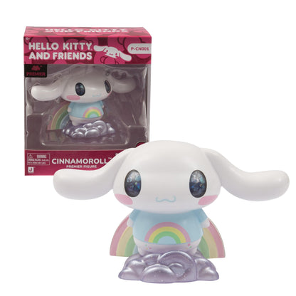 Hello Kitty Premier 4-Inch Figure – Cinnamoroll Edition, Collectible and Cinnamoroll Figurine, Detailed Design for Display or Collection