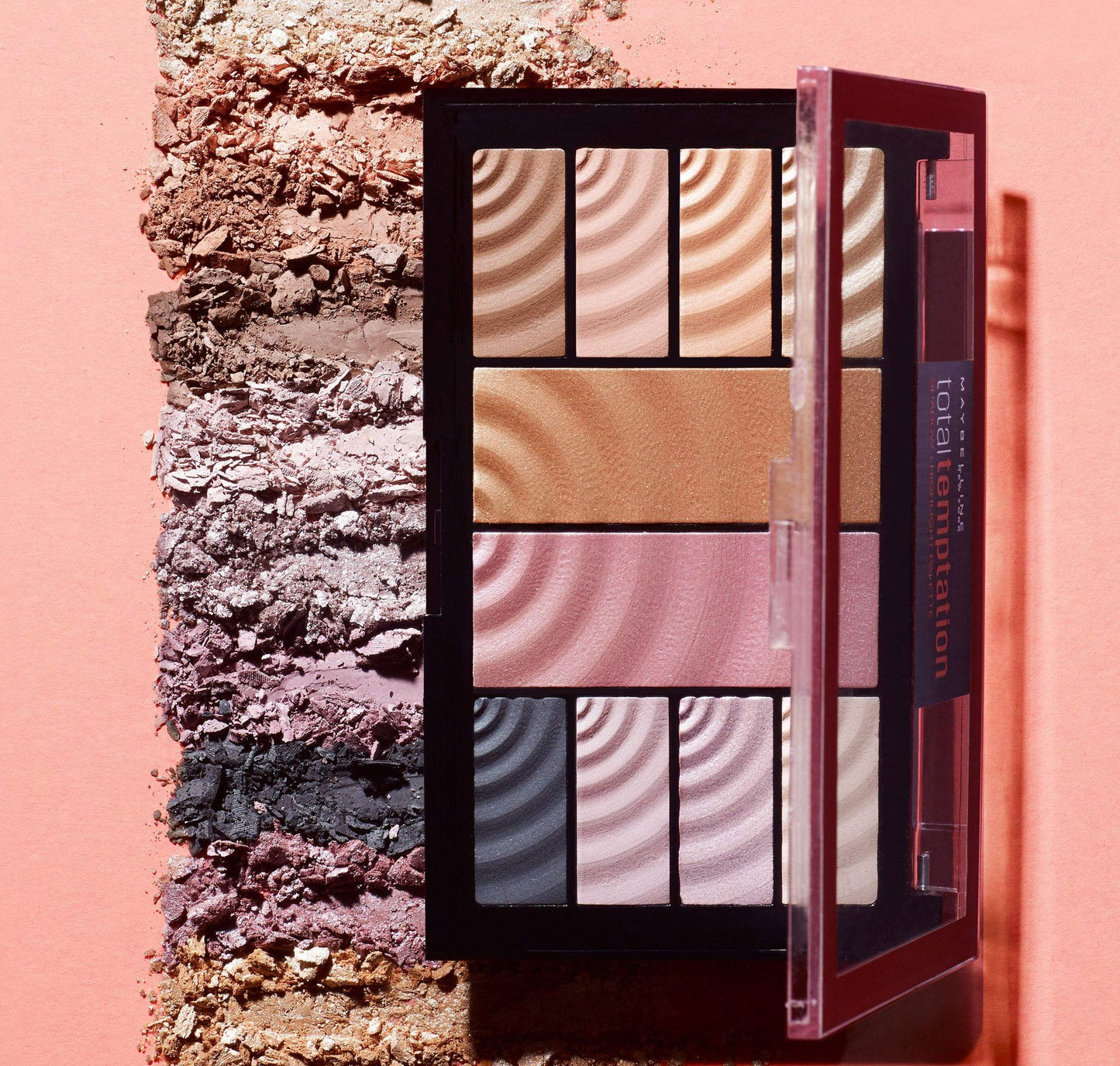 Maybelline Total Temptation Eyeshadow + Highlight Palette, 0.42 oz.