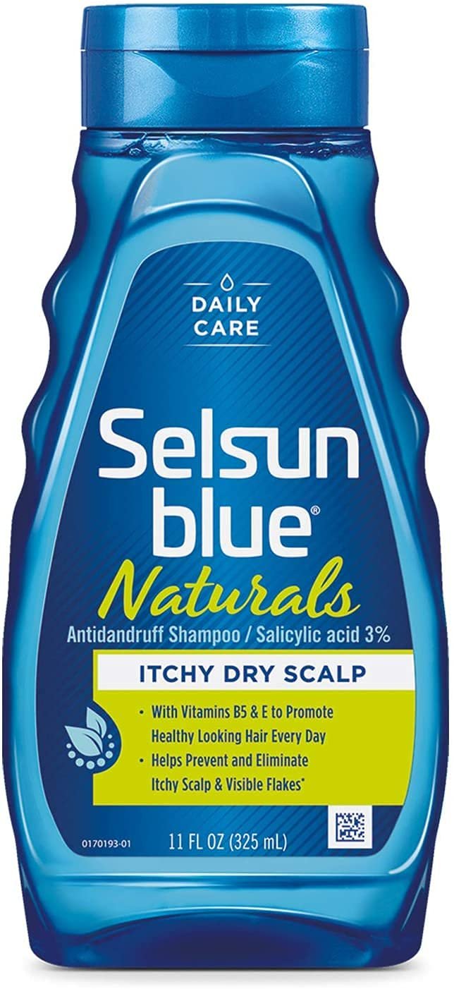 Selsun Blue Naturals Dandruff Shampoo Itchy Dry Scalp, 11 OZ