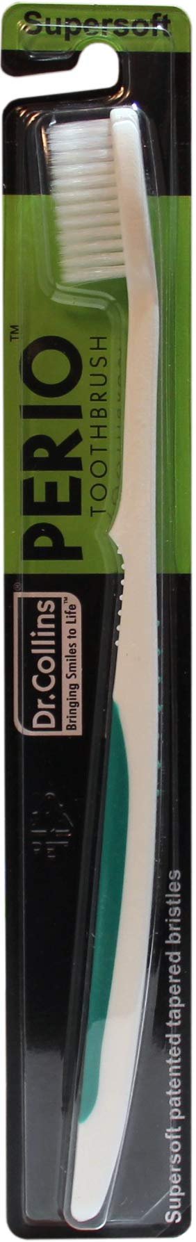 Dr. Collins Perio Toothbrush, 1 Count (Assorted Colors)
