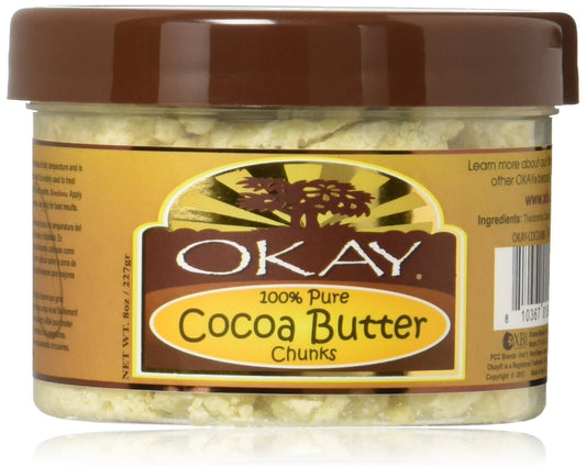 OKAY 100% PURE COCOA BUTTER CHUNCK 8oz/227gr