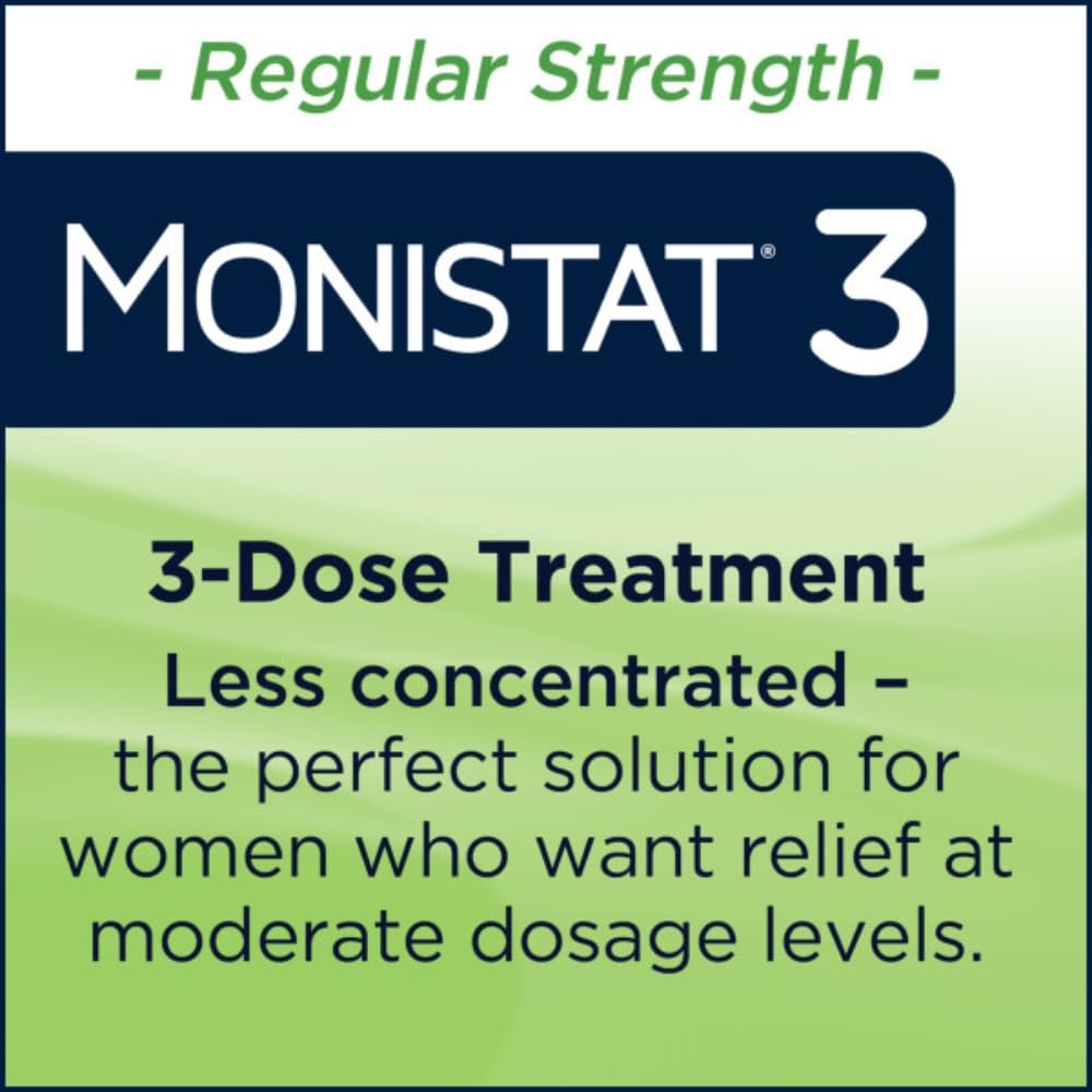 Monistat 3 Vaginal Cream, 3-Day Treatment Combination Pack, 3 Ovule Inserts and External Cream for Itch Relief in Each Pack (Pack of 3)