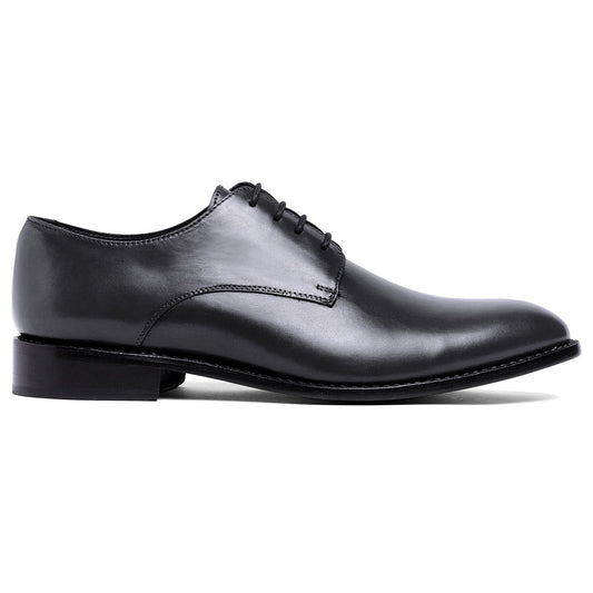 Anthony Veer Truman Derby Oxford Dress Shoes for Men | Lace-Up | Goodyear Welt Construction | Cushioned Footbed & Recraftable Leather Sole with Stacked Heel | Full Grain Calfskin Leather Upper