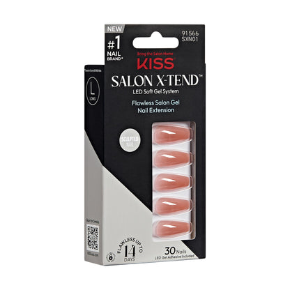 KISS Salon X-tend, Press-On Nails, Nail glue included