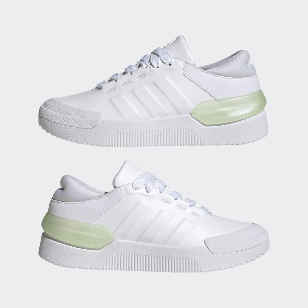 adidas Women's Court Funk Shoes, Cloud White/Cloud White/Zero Metalic, 8.5
