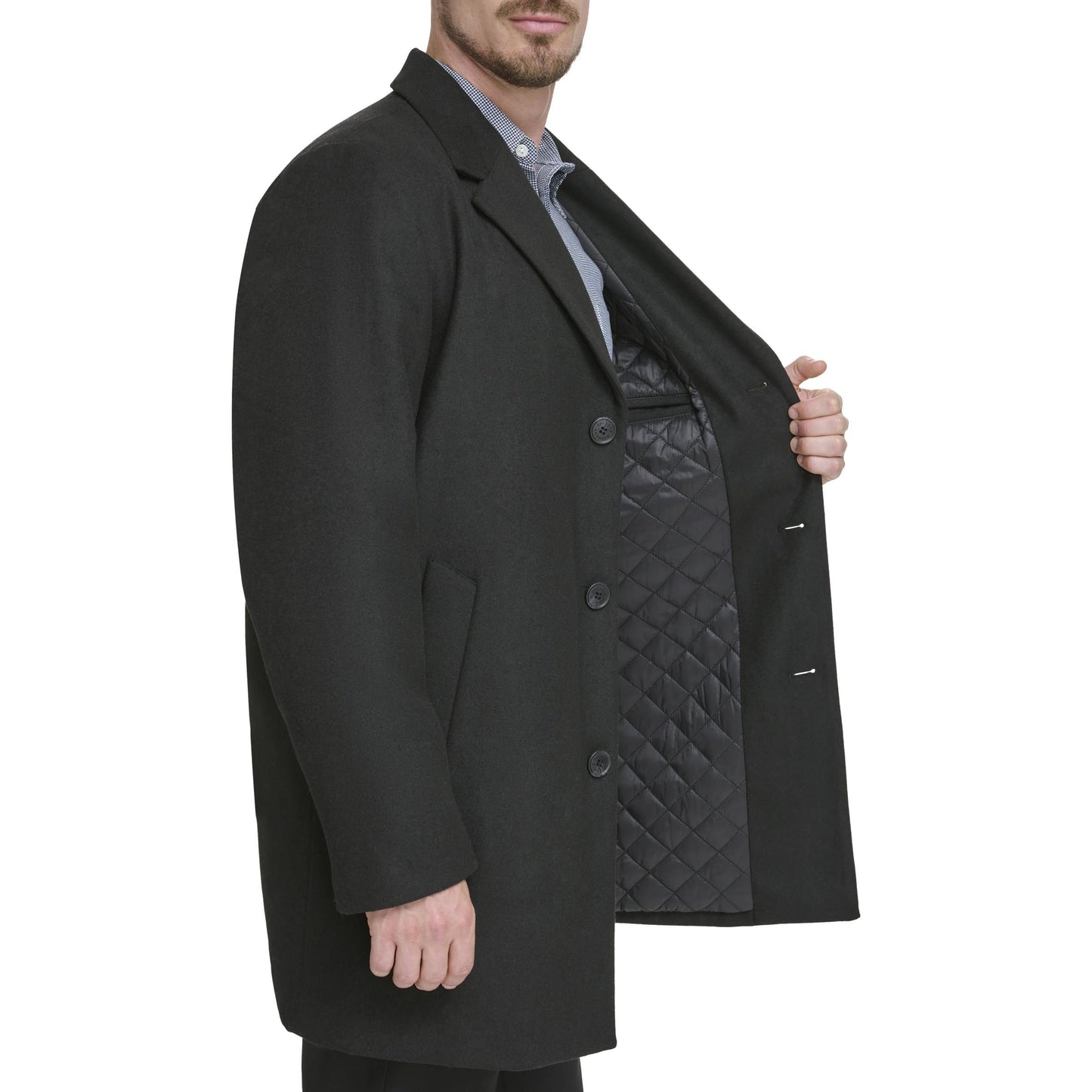 Dockers Men's Henry Wool Blend Top Coat (Regular and Big & Tall Sizes)