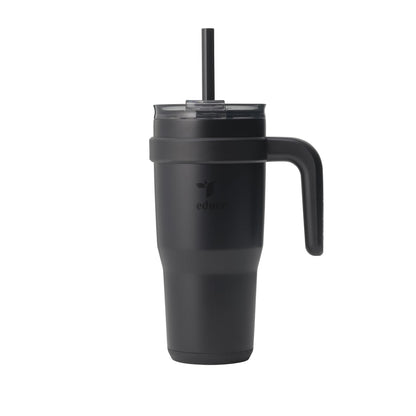 REDUCE Stainless Steel Tumbler with Handle - Dual-Wall Vacuum Insulated Travel Mug, Sweat-Proof Lid & Reusable Straw - Keeps Drinks Cold for 24 Hrs, Fits Cupholders, Dishwasher Safe