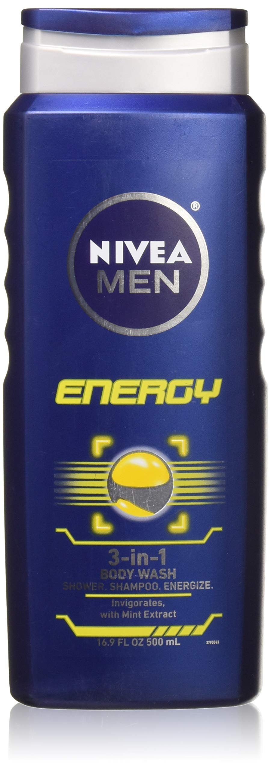 NIVEA For Men 3-in-1 Body Wash Energy 16.90 oz