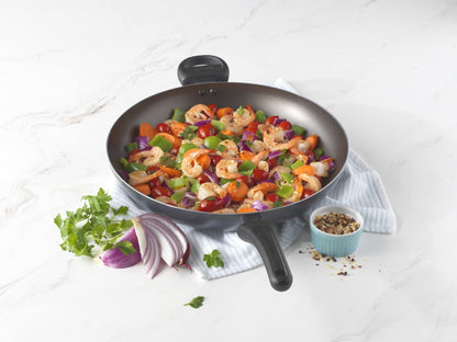 GoodCook Smart Choice 13.5"Fry Pan Nonstick Cookware, Extra-Large, Black