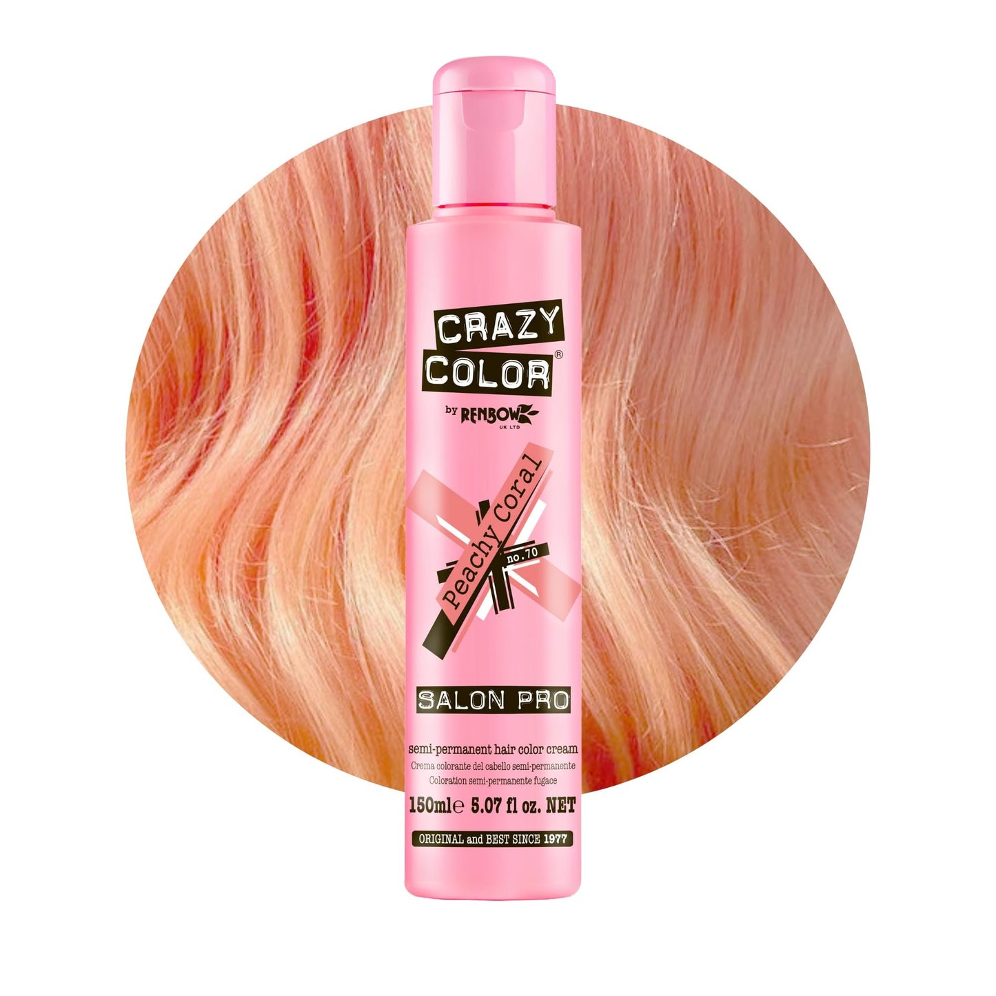 Crazy Color Peppermint Semi-Permanent Conditioning Hair Dye (150ml)