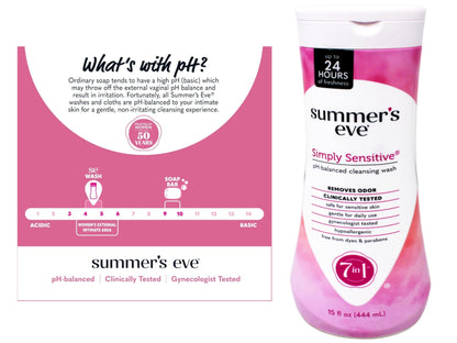Summer's Eve Feminine Wash Sensitive Skin 15 oz (Pack of 9)