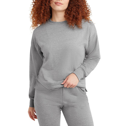 Hanes Women's Originals French Terry, Lightweight Fleece Pullover Sweatshirt, Available in Plus