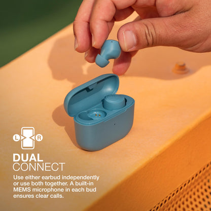 JLab Go Air Pop True Wireless Earbuds, in Ear Headphones, Bluetooth Earphones, Ear Buds with 32H Playtime, Bluetooth Earbuds with Microphone, USB Charging Case, Dual Connect, EQ3 Sound