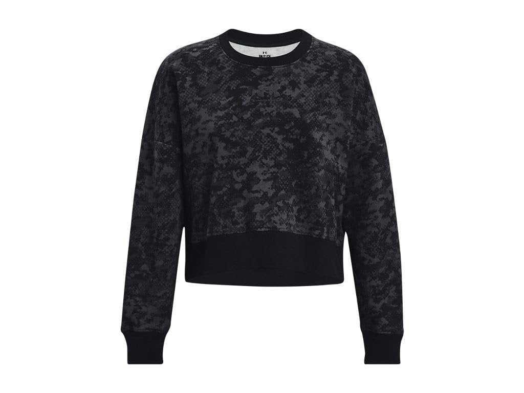 Under Armour Women's UA Rival Fleece Camo Crew Sweatshirt - Ultra-Soft Cotton Blend