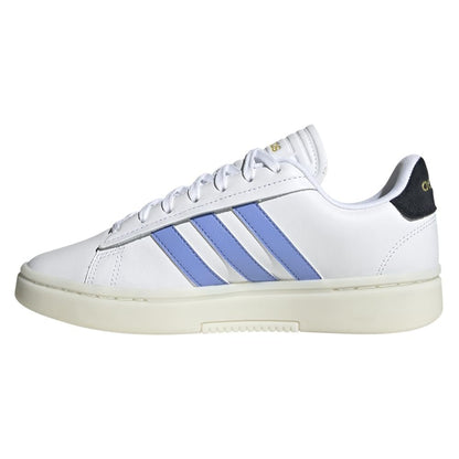 adidas Women's Grand Court Alpha Sneaker, White/Blue Fusion/Black, 9.5