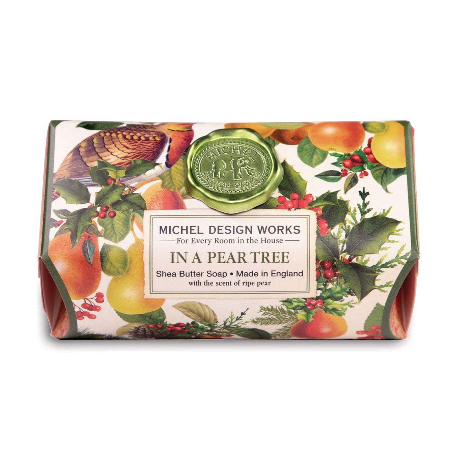 Michel Design Works Large Bath Soap Bar - In a Pear Tree