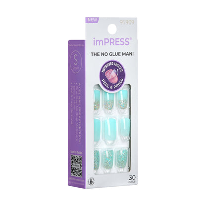 KISS imPRESS No Glue Mani Press On Nails, Design, My Worth'