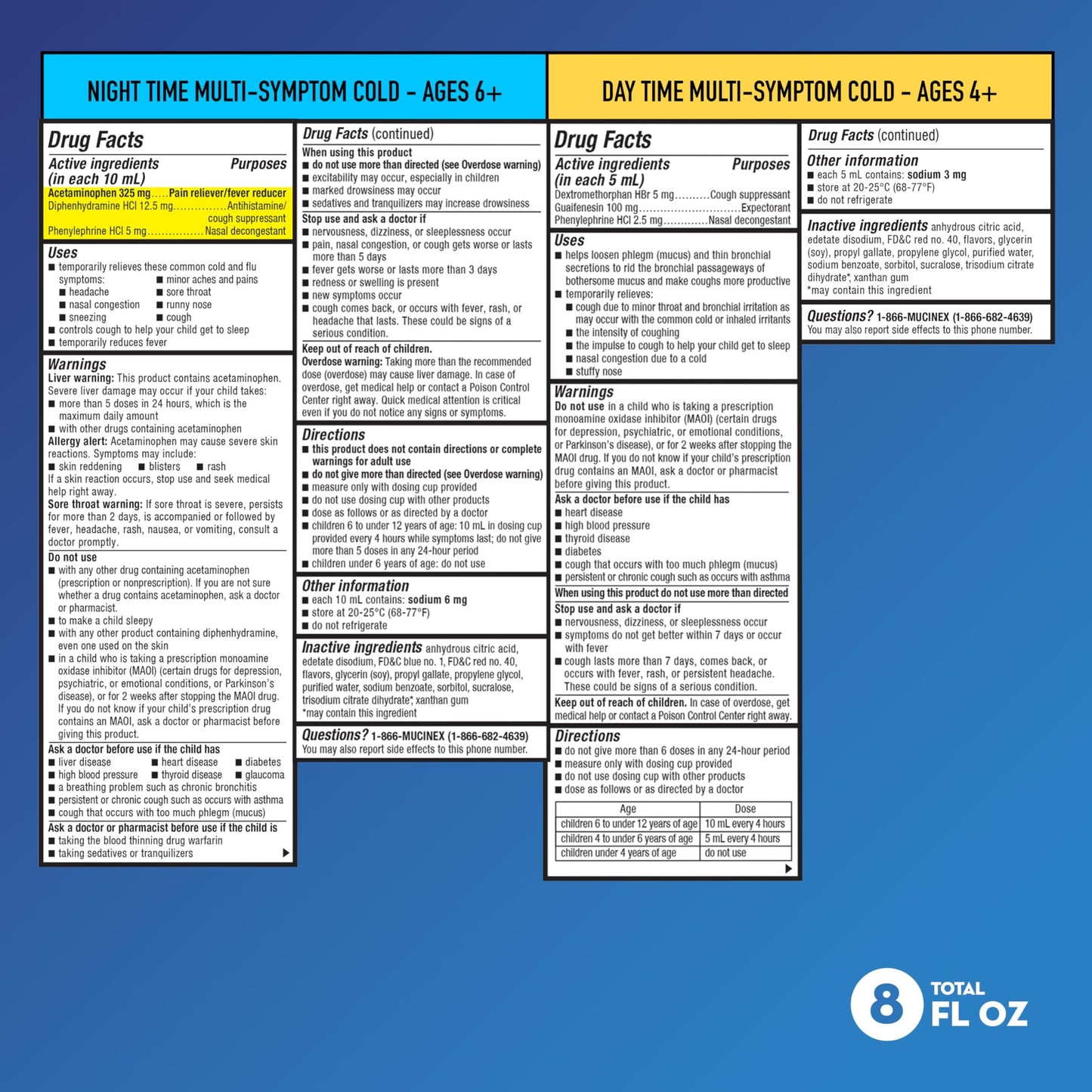 Mucinex Cold and Fever, Children's Multi-Symptom