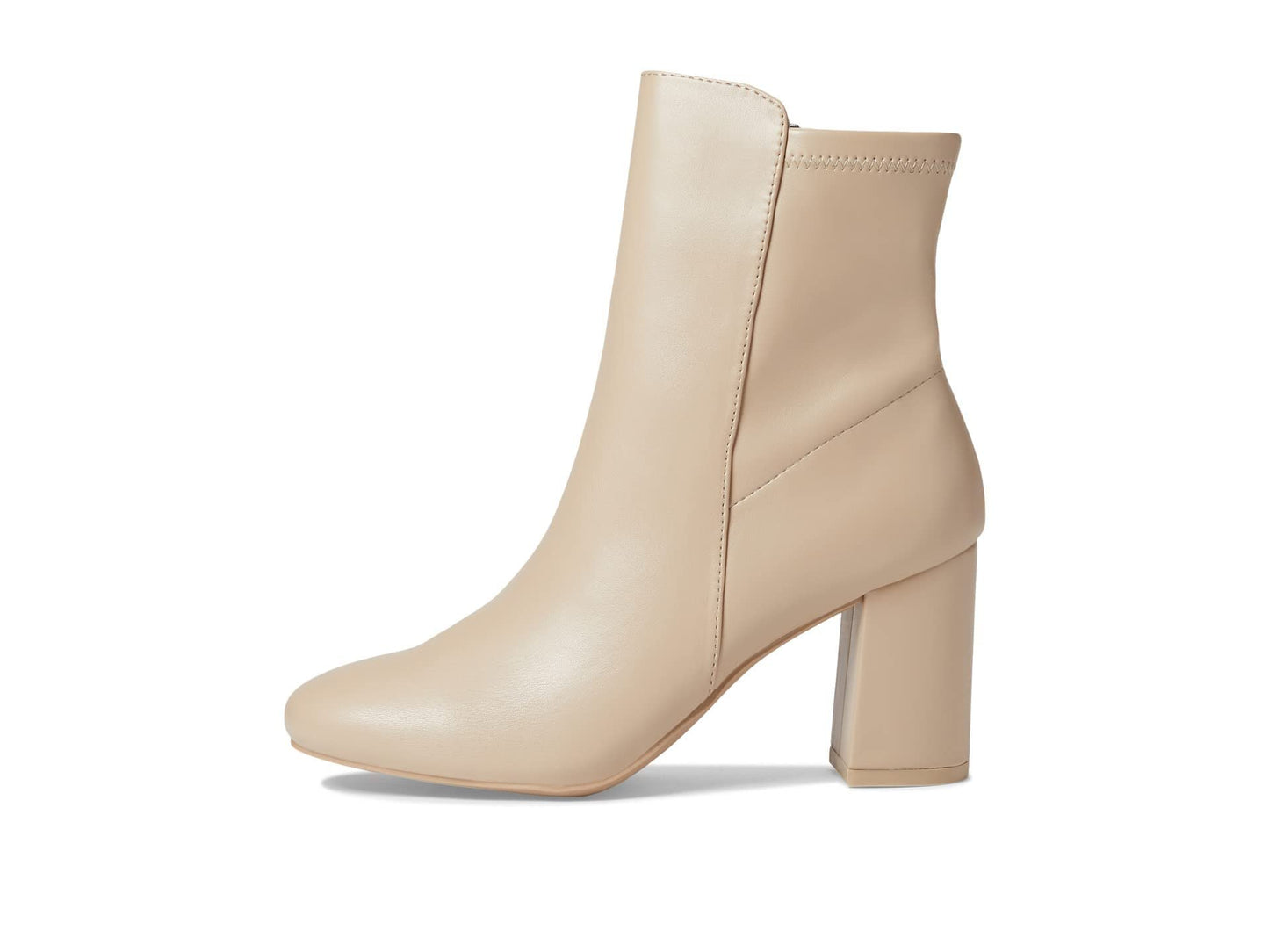 MIA Shoes Carla Womens Vegan Leather Ankle Boots with Heel