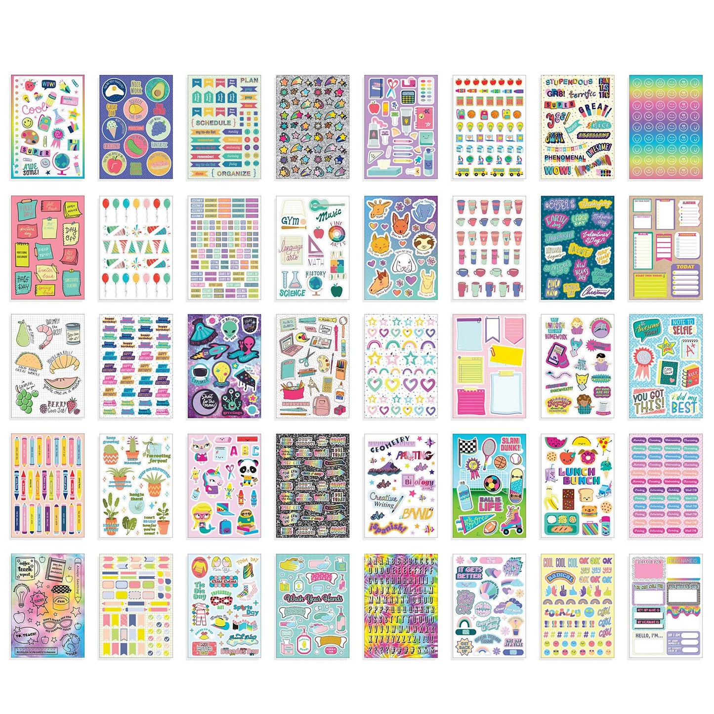 Fashion Angels 1000+ Teacher Sticker Series 11 (78048) 40 Pages of Stickers for Students and Teachers to Enjoy