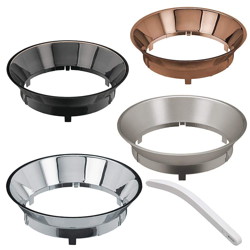 Commercial Electric 5 in. & 6 in. Integrated LED Color Selectable Recessed Downlight Trim Dimmable Ceiling Light w/4 Color Baffle Selections