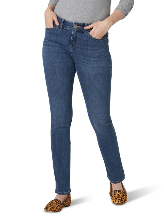 Lee Women's Ultra Lux Comfort with Flex Motion Straight Leg Jean