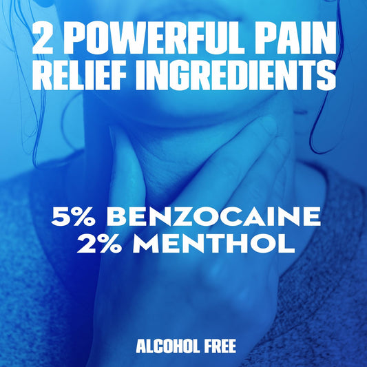 Mucinex Instasoothe Sore Throat Relief, Throat Numbing Spray Starts to Work On Contact, Sore Throat Pain Medicine, Relieves Pain, Cherry Flavor Throat Spray