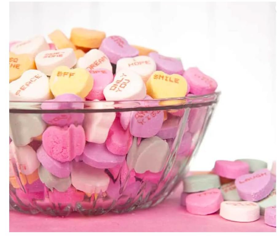 Tiny Conversation Hearts Value Pack, Valentines Day Candy, Individually Wrapped Packs | (16 - Pack) Classroom Exchange for School - Daycare - Work