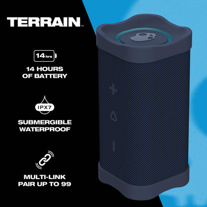 Skullcandy Terrain Outdoor Battery Powered Freestanding Bluetooth, Usb, Wireless speakers