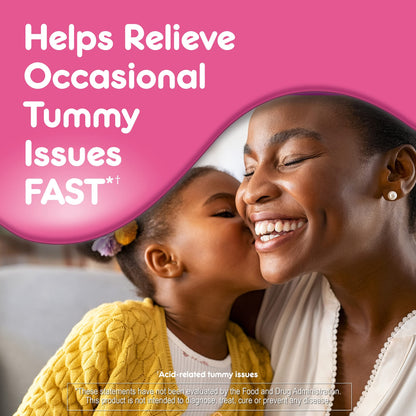 Pepto Kids Gummies, Helps Relieve Occasional Upset Stomach, Acid Indigestion, Sour Stomach and Heartburn, 72 Total (3 Packs of 24)