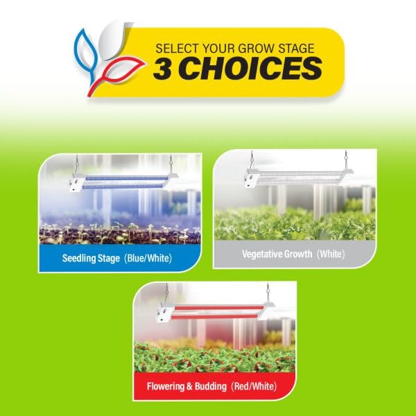 Feit Electric Grow Light 60W 2ft LED for Indoor Plants and Gardens, Multiple Bulbs for Hydroponic Plants