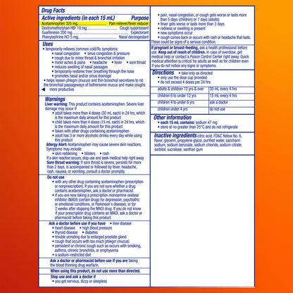 Vicks DayQuil Severe Cold & Flu Liquid Medicine, Daytime Relief for Headache, Fever, Sore Throat, Minor Aches & Pains, Chest Congestion, Stuffy Nose, Nasal Congestion, Sinus Pressure, & Cough, 2x12oz