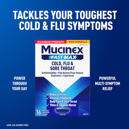 Mucinex Fast-Max Severe Congestion & Cough Medicine for Adults
