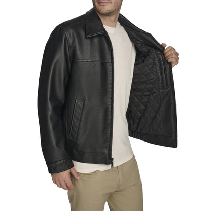 DOCKERS Men's James Faux Leather Jacket (Regular, Big & Tall Sizes)