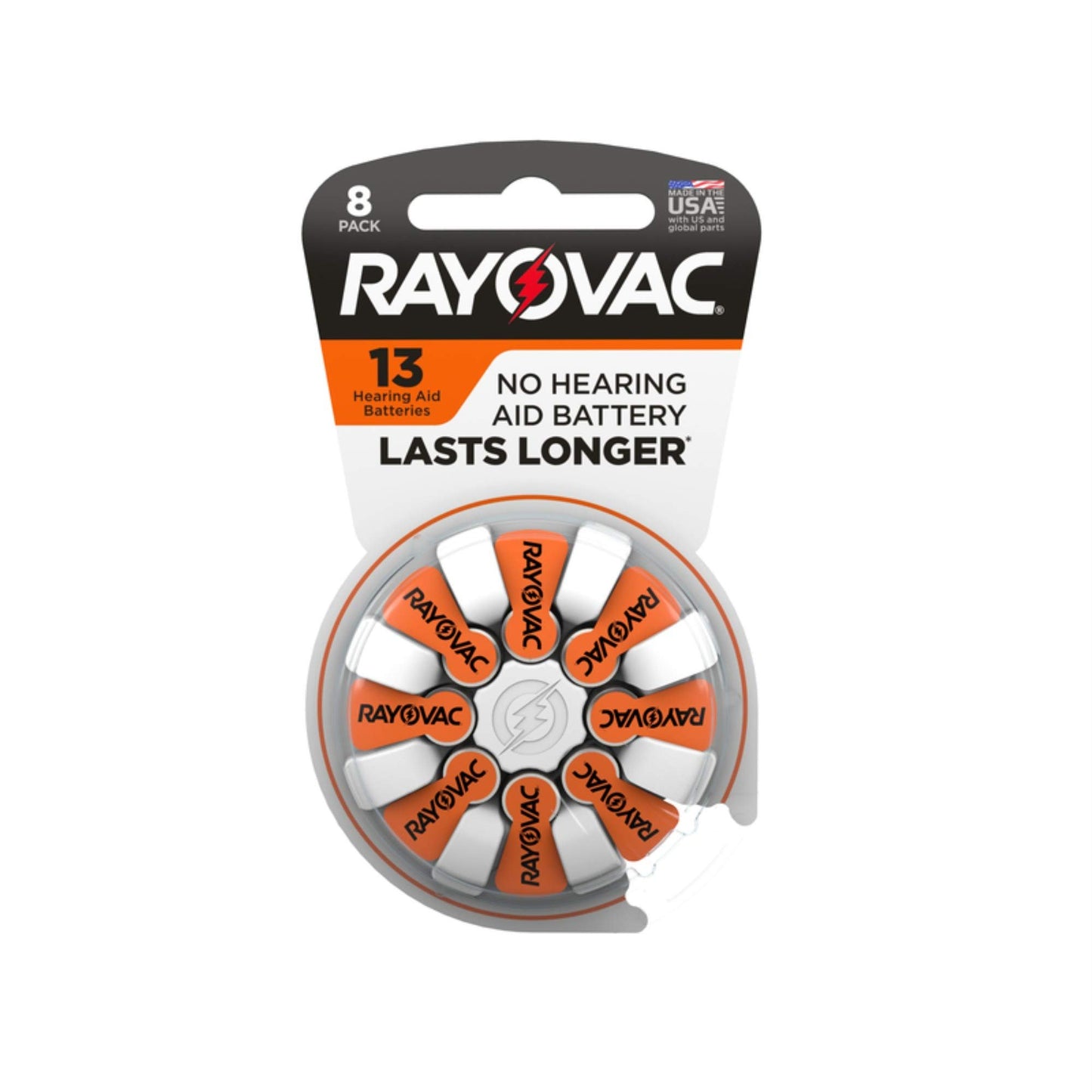 Rayovac Size 13 Hearing Aid Batteries (8 Pack)