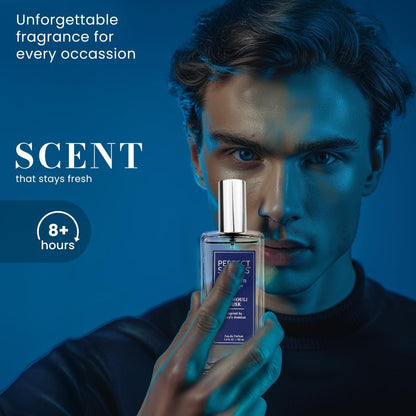Perfect Scents Fragrances | Inspired by Creed’s Aventus | Platinum Collection | Patchouli Musk | Men’s Eau de Parfum | CLEAN, Vegan, Paraben & Phthalate Free | Never Tested on Animals | 3.4 Fl Oz