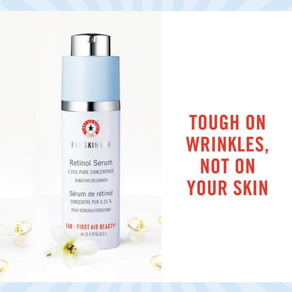 First Aid Beauty FAB Skin Lab Retinol Serum 0.25% Pure Concentrate, 1 oz