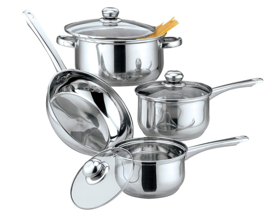 7 PC Stainless Steel Cookware Set