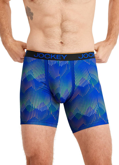 Jockey Men's Underwear Chafe Proof Pouch Microfiber 6" Boxer Brief