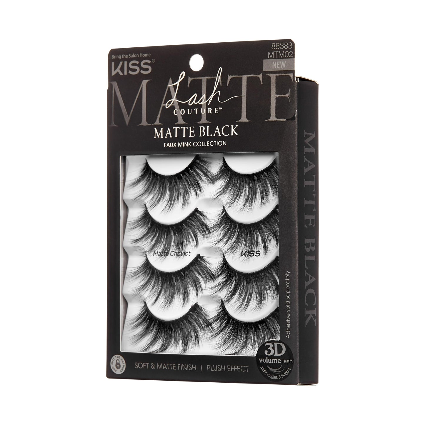 KISS Lash Couture 3D Matte False Eyelashes, 'Matte Twill